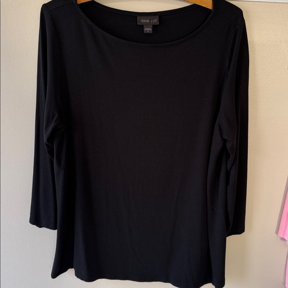 Bundle of 2 J. Jill Wearever Collection Soft Pink & Black 3/4 Sleeve Top - Picture 5 of 7